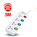POWERPAC PP634 4 WAYS MULTI EXTENSION SOCKET 3M